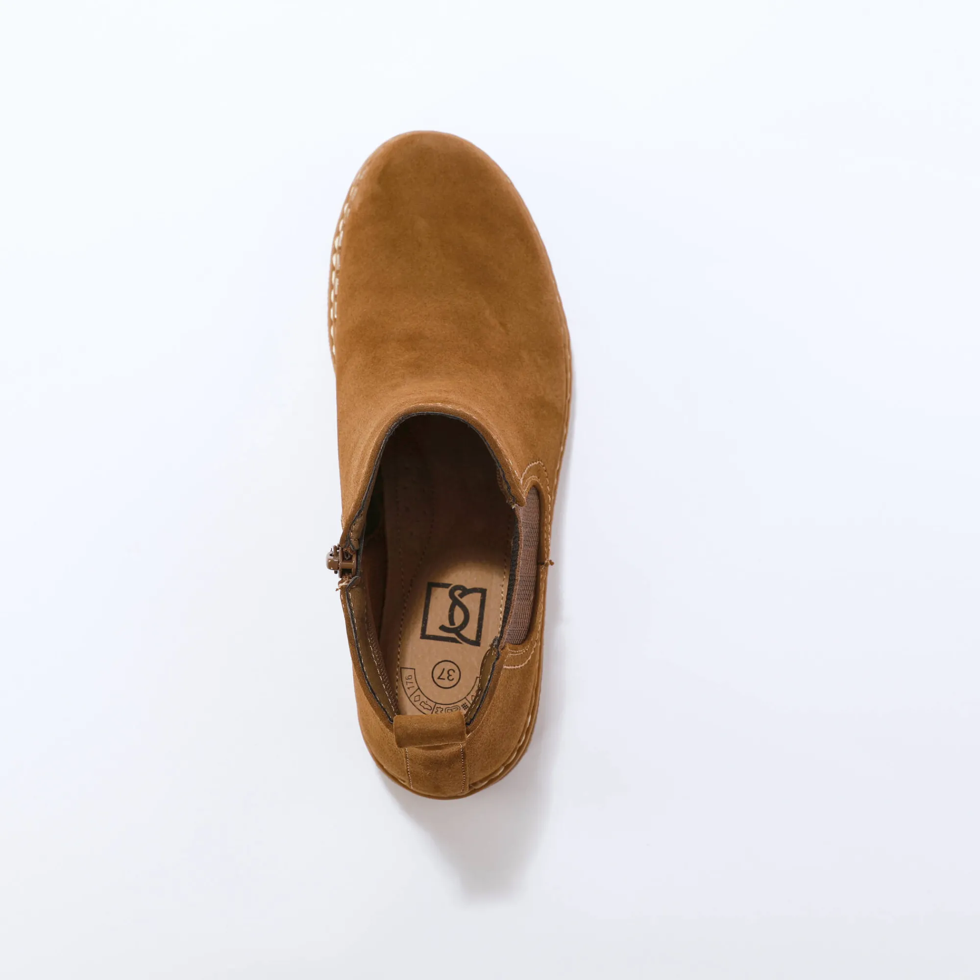 Bottines En Boots|Schoenen<Blancheporte Boots met sleehak, elastiek opzij karamel