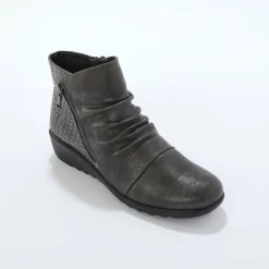 Bottines En Boots|Schoenen<Blancheporte Boots met sleehak en rits, getextureerd effect achter grijs