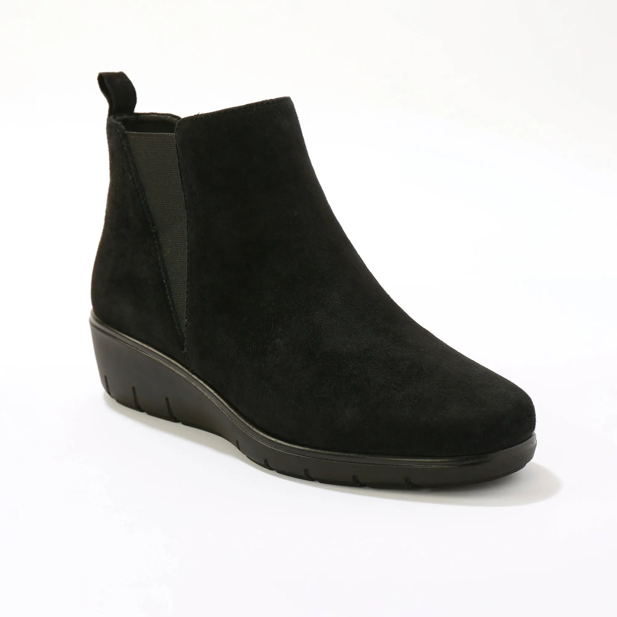 Bottines En Boots|Schoenen<Blancheporte Boots met sleehak, in soepel leer, LWG gecertificeerd zwart