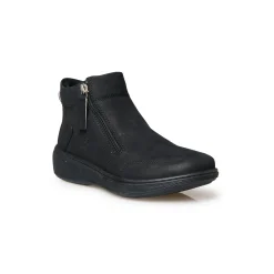 Bottines En Boots|Schoenen<PédiConfort Boots met sleehak in splitleer zwart