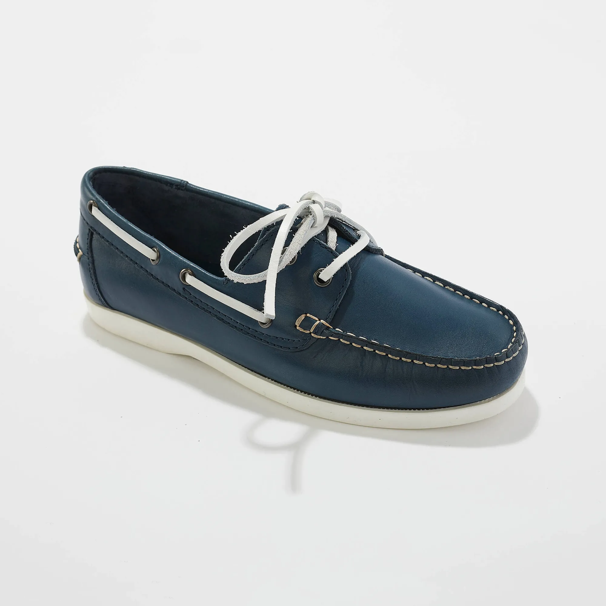 Schoenen|Schoenen Heren<Blancheporte Bootschoenen in leer marine