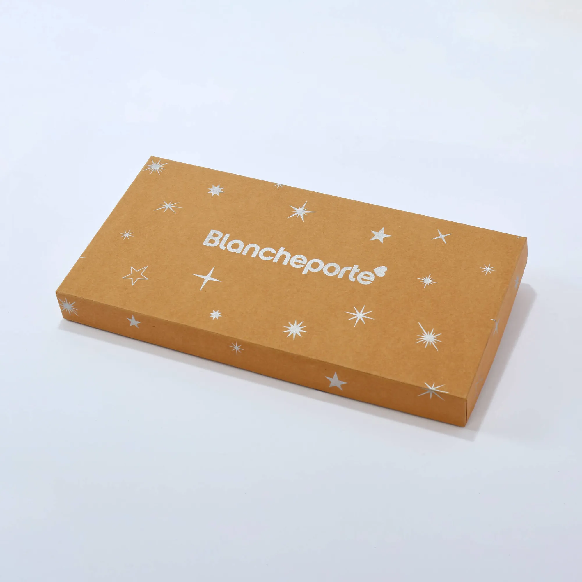 Feesttafel|Servet<Blancheporte Box met 4 katoenen servetten, geborduurd roze + geel