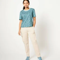 T-Shirt En Topje<Blancheporte Boxy T-shirt, bedrukt eendenblauw