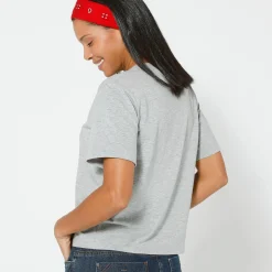 T-Shirt En Topje<Blancheporte Boxy T-shirt met ellebooglange mouwen chiné grijs