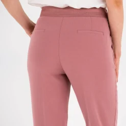Broek<Blancheporte 7/8-broek in slimmodel, effen rozenhout