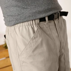 Broek<Blancheporte Broek met 3/4-elastische tailleband + bijpassende ceintuur zandkleur