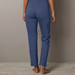 Pyjama<Blancheporte Broek met geplaatste landelijke print - katoenjersey leiblauw
