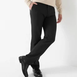 Feestoutfits Heren|Broek<Blancheporte Broek met onzichtbare, verstelbare tailleband - polyester zwart