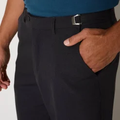 Broek<Blancheporte Broek met verstelbare taille zonder bandplooien - polyester antracietgrijs