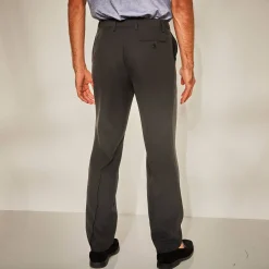 Feestoutfits Heren|Broek<Blancheporte Broek met verstelbare taille zonder bandplooien - polyester zwart