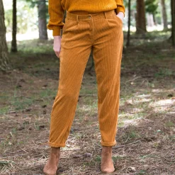 Broek<Blancheporte 7/8-broek, velours honing