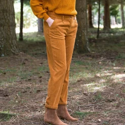Broek<Blancheporte 7/8-broek, velours honing
