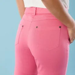 Broek<Blancheporte Broek voor kleine lengtes DONKERROZE