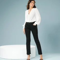 Broek<Blancheporte Broek voor kleine lengtes zwart