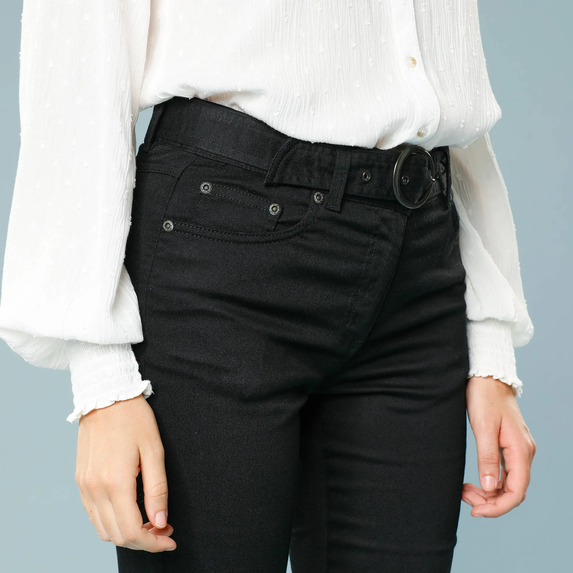 Broek<Blancheporte Broek voor kleine lengtes zwart