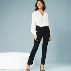 Broek<Blancheporte Broek voor kleine lengtes zwart