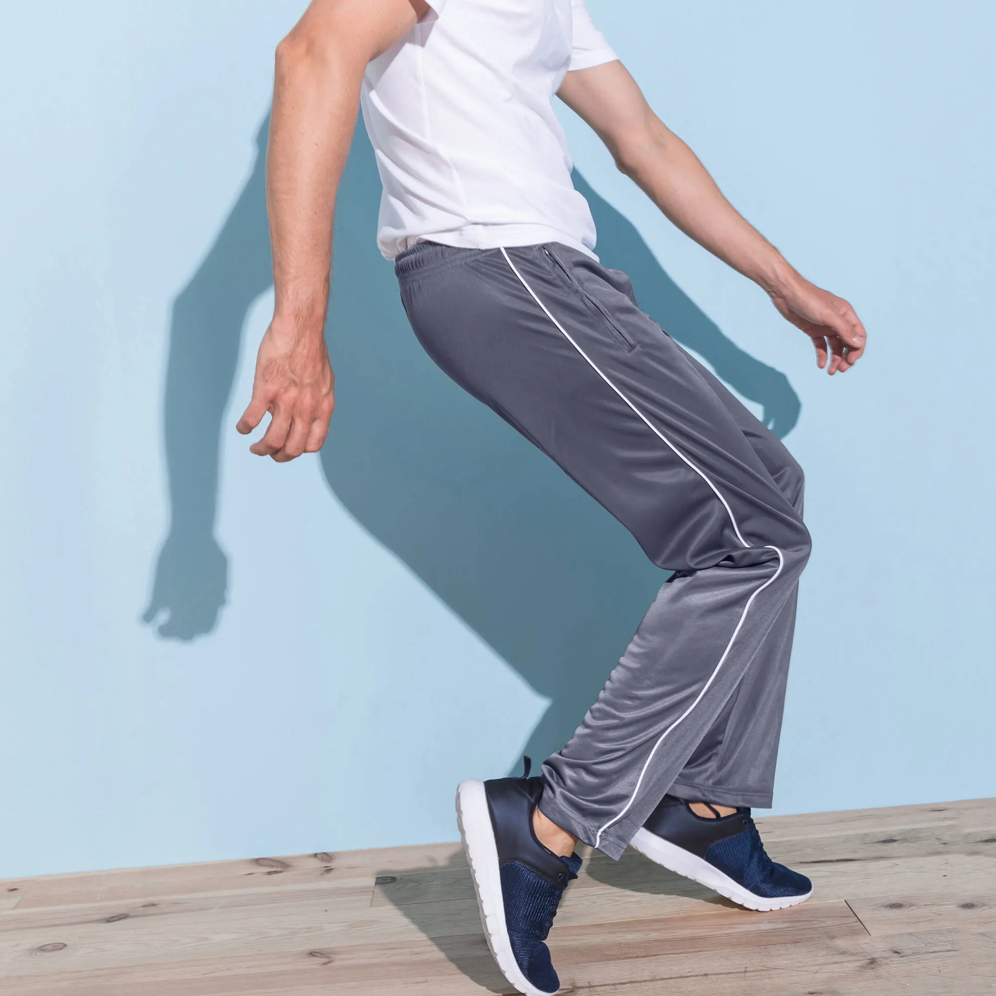 Broek<Blancheporte Broek voor sport en vrije tijd - set van 3 marine + zwart + grijs