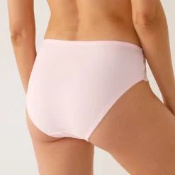 Slip En Shorty<Confidence Lingerie Broekje in microvezel en geborduurde tule Sienne - set van 2 wit + poeder