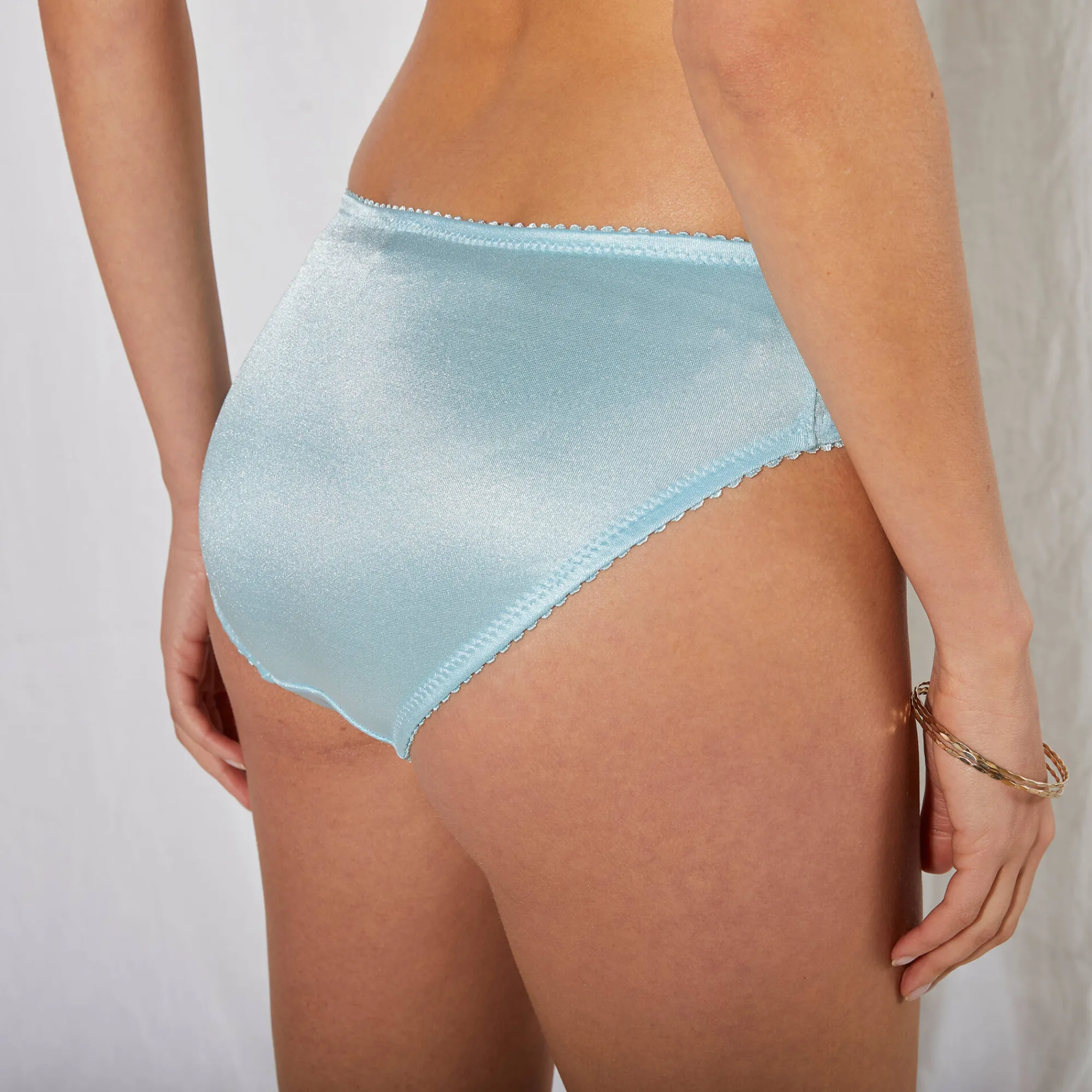 Slip En Shorty<Confidence Lingerie Broekje met kant Cerignola - set van 2 bronskleur + aqua