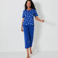 Pyjama<Blancheporte Caprama met sterrenprint felblauw