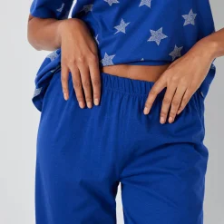 Pyjama<Blancheporte Caprama met sterrenprint felblauw