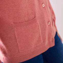 Trui En Vest<Blancheporte Cardigan met knoopsluiting, lamswol chiné roze