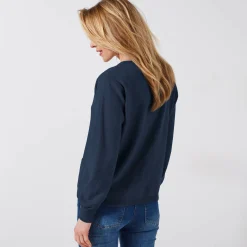 Trui En Vest<Blancheporte Cardigan met knoopsluiting, lamswol marine