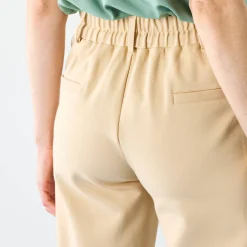 Broek<Blancheporte Cargobroek, milanotricot zandkleur