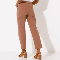Broek<Blancheporte 7/8-cargobroek, stretchtwill taupe