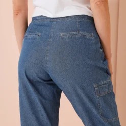 Jeans<Blancheporte Cargojeans, licht denim stone