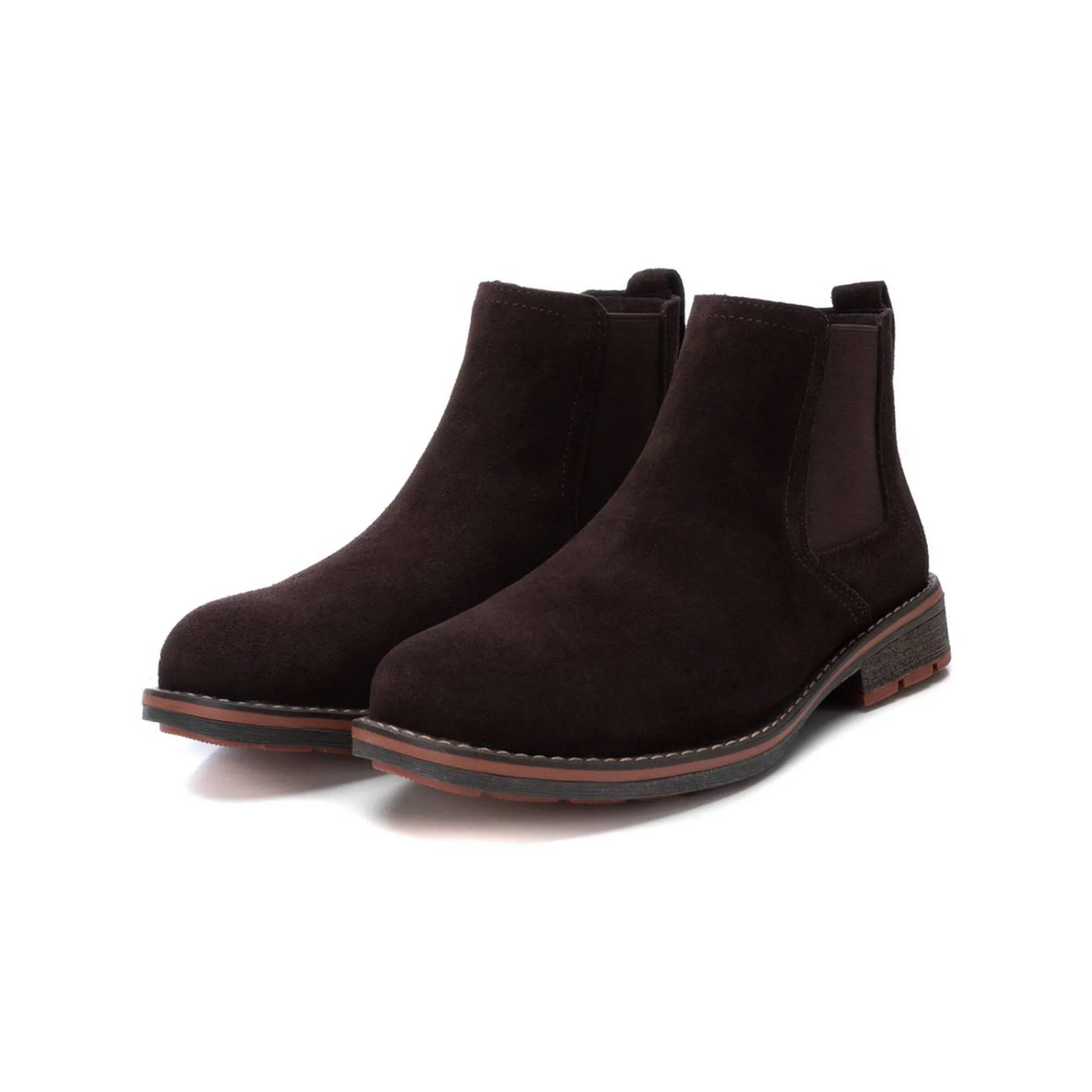 Schoenen|Schoenen Heren<Xti Chelsea boots met leren bovenwerk bruin