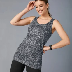 T-Shirt En Topje<Blancheporte Chiné topje in biokatoen chiné zwart