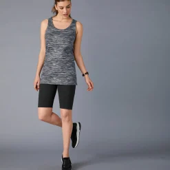 T-Shirt En Topje<Blancheporte Chiné topje in biokatoen chiné zwart