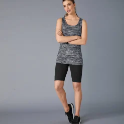 T-Shirt En Topje<Blancheporte Chiné topje in biokatoen chiné zwart