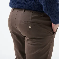 Broek<Blancheporte Chino broek met elastische tailleband opzij bruin