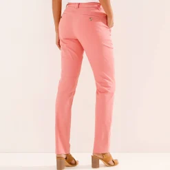 Broek<Blancheporte Chino stretchbroek lichtkoraalrood