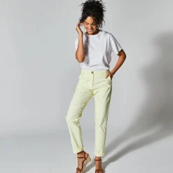 Broek<Blancheporte Chino stretchbroek geel