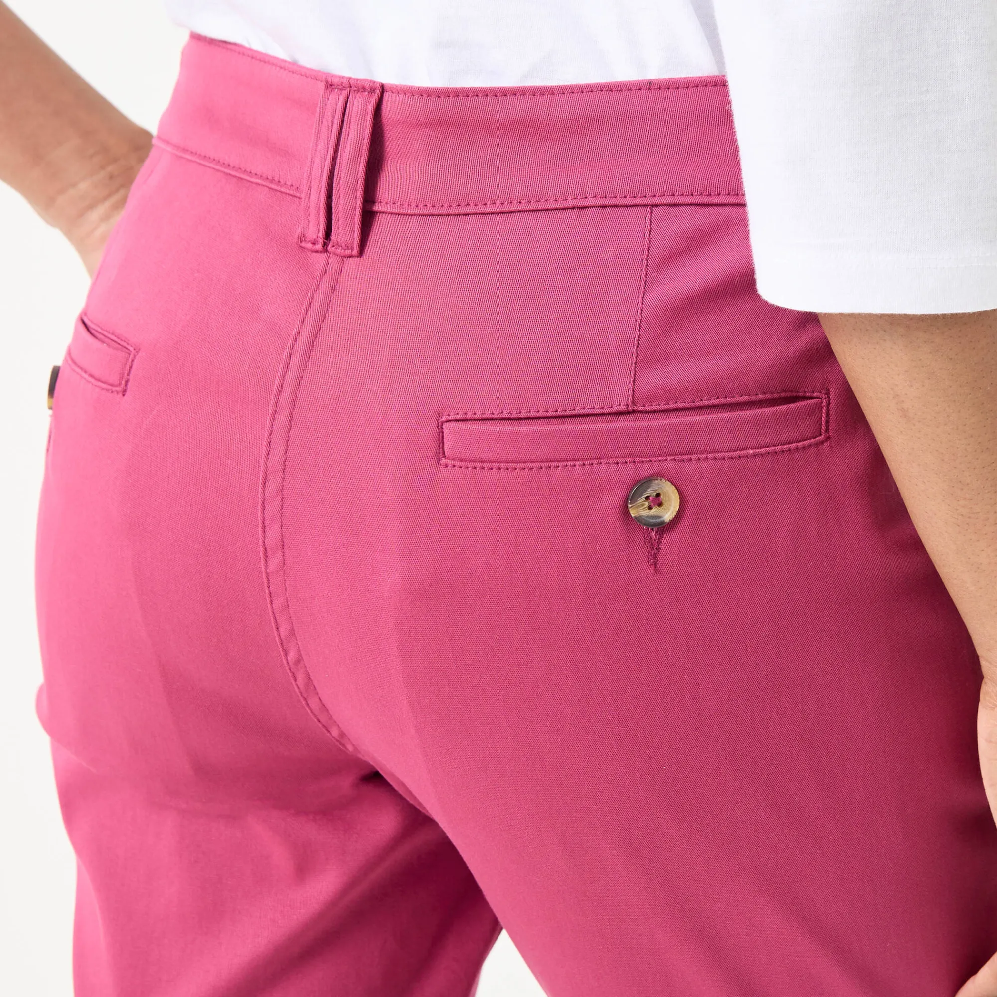 Broek<Blancheporte Chino stretchbroek pruim