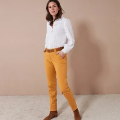 Broek<Blancheporte Chino stretchbroek kerrie