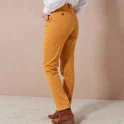 Broek<Blancheporte Chino stretchbroek kerrie