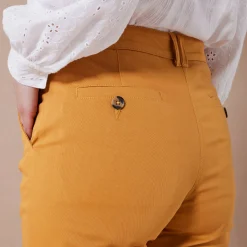 Broek<Blancheporte Chino stretchbroek kerrie