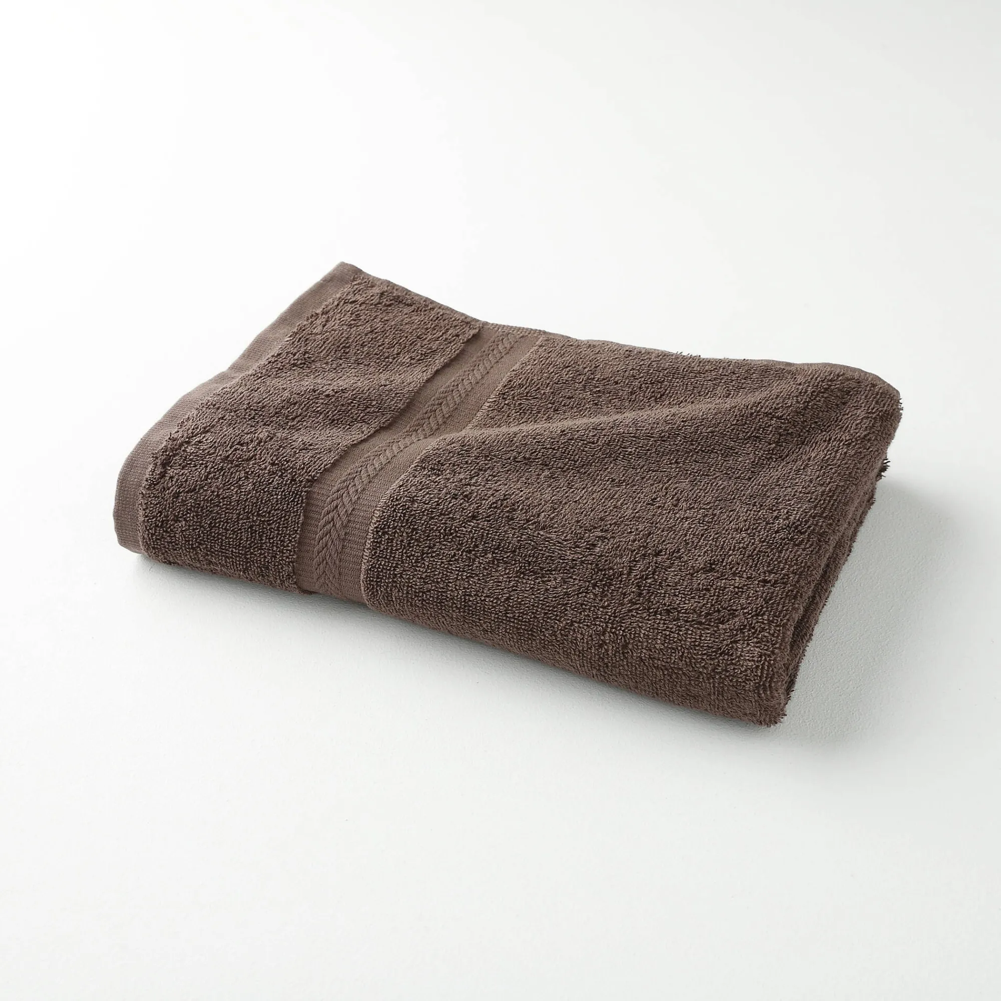 Badhanddoek<Colombine Collectie effen handdoeken 420 g/m2 met zacht comfort chocolade