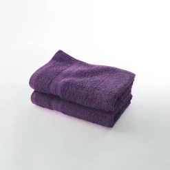 Badhanddoek<Colombine Collectie effen handdoeken 420 g/m2 met zacht comfort aubergine