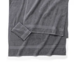 Badhanddoek<Colombine Collectie effen handdoeken 420 g/m2 met zacht comfort antraciet