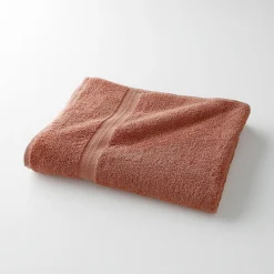 Badhanddoek<Colombine Collectie effen handdoeken 420 g/m2 met zacht comfort kastanje