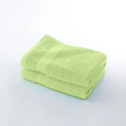 Badhanddoek<Colombine Collectie effen handdoeken 420 g/m2 met zacht comfort anijs