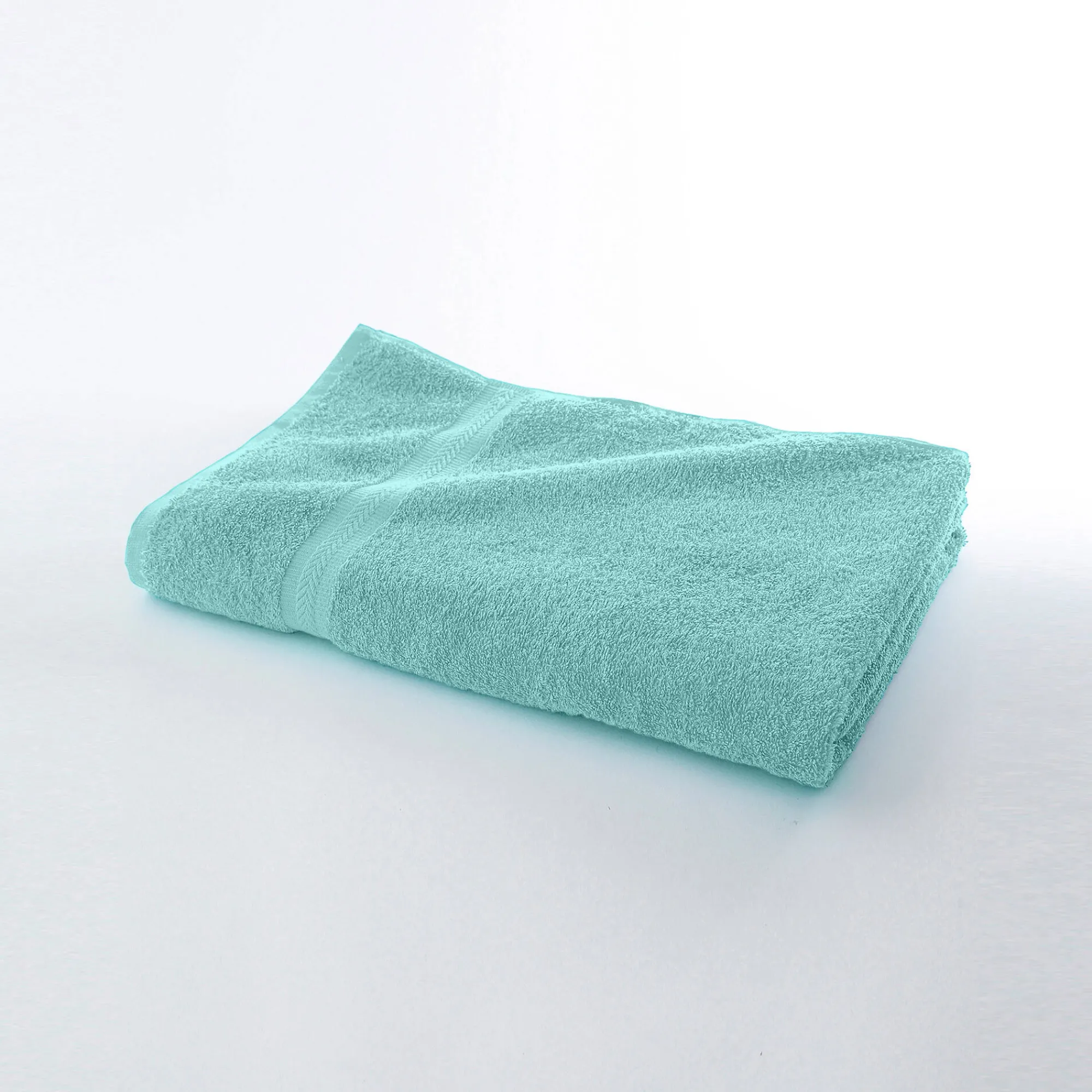 Badhanddoek<Colombine Collectie effen handdoeken 420 g/m2 met zacht comfort watergroen