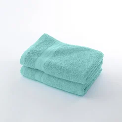 Badhanddoek<Colombine Collectie effen handdoeken 420 g/m2 met zacht comfort watergroen