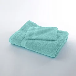 Badhanddoek<Colombine Collectie effen handdoeken 420 g/m2 met zacht comfort watergroen