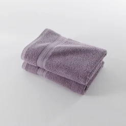 Badhanddoek<Colombine Collectie effen handdoeken 420 g/m2 met zacht comfort lavendel